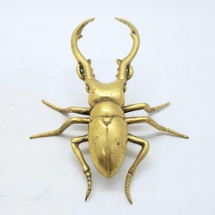 STAGBEETLE BRONZ GOLD COLOR       - STATUES